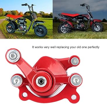 Qiilu mini bike brakes,motovox mbx10 brake Aluminum Alloy Disc Brake Rotor Caliper for Motovox MBX10 MBX11