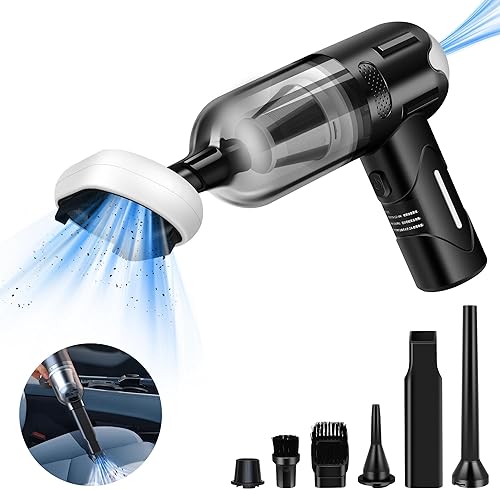 Miniatura 8 de Aspiradora de mano recargable inalámbrica, multifuncional portátil para automóvil, 12000 PA, mini aspiradora para automóvil, hogar, mascota, oficina