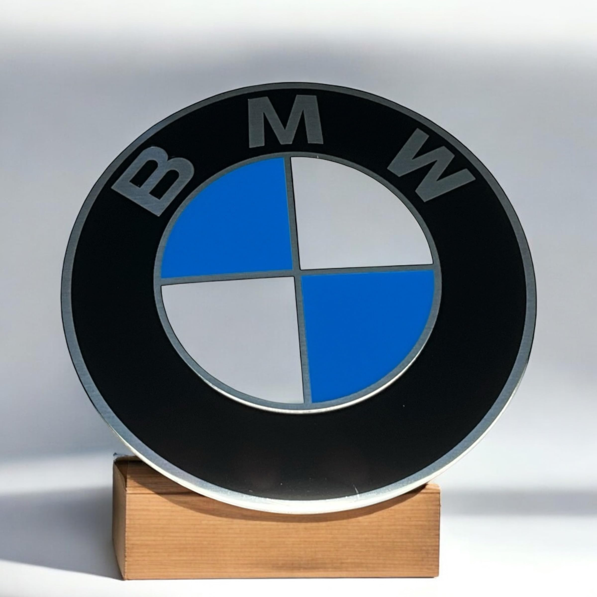 Emblema BMW, per cerchio in lega, con logo centrale adesivo, 64.5 mm (36136767550), nuovo)