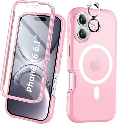 Miniatura 38 de Funda para iPhone 15 de cuerpo completo, protector de pantalla integrado, con protector de lente de cámara, [antiamarilleamiento], funda protectora