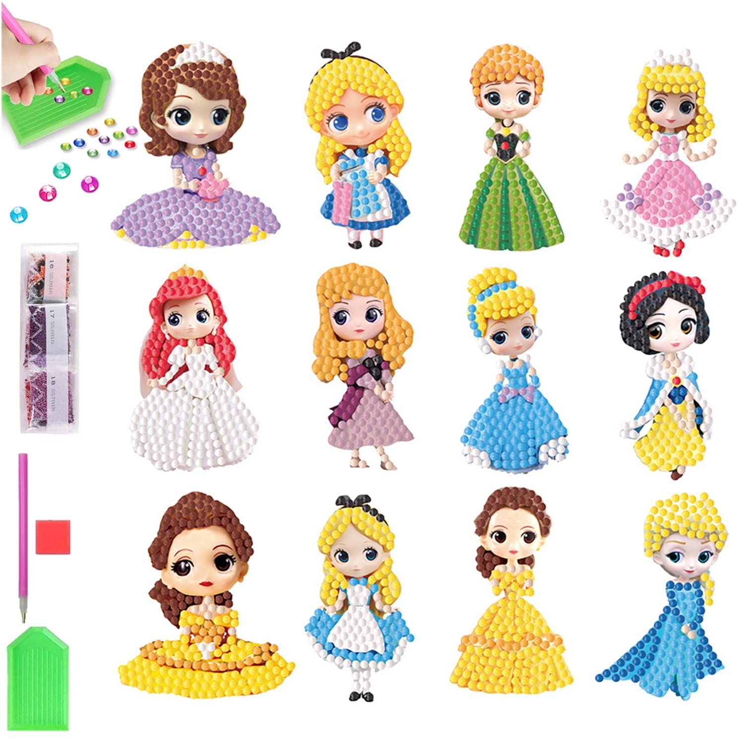 Amazon.co.jp: ダイヤモンドアート シール プリンセス 妖精 女の子