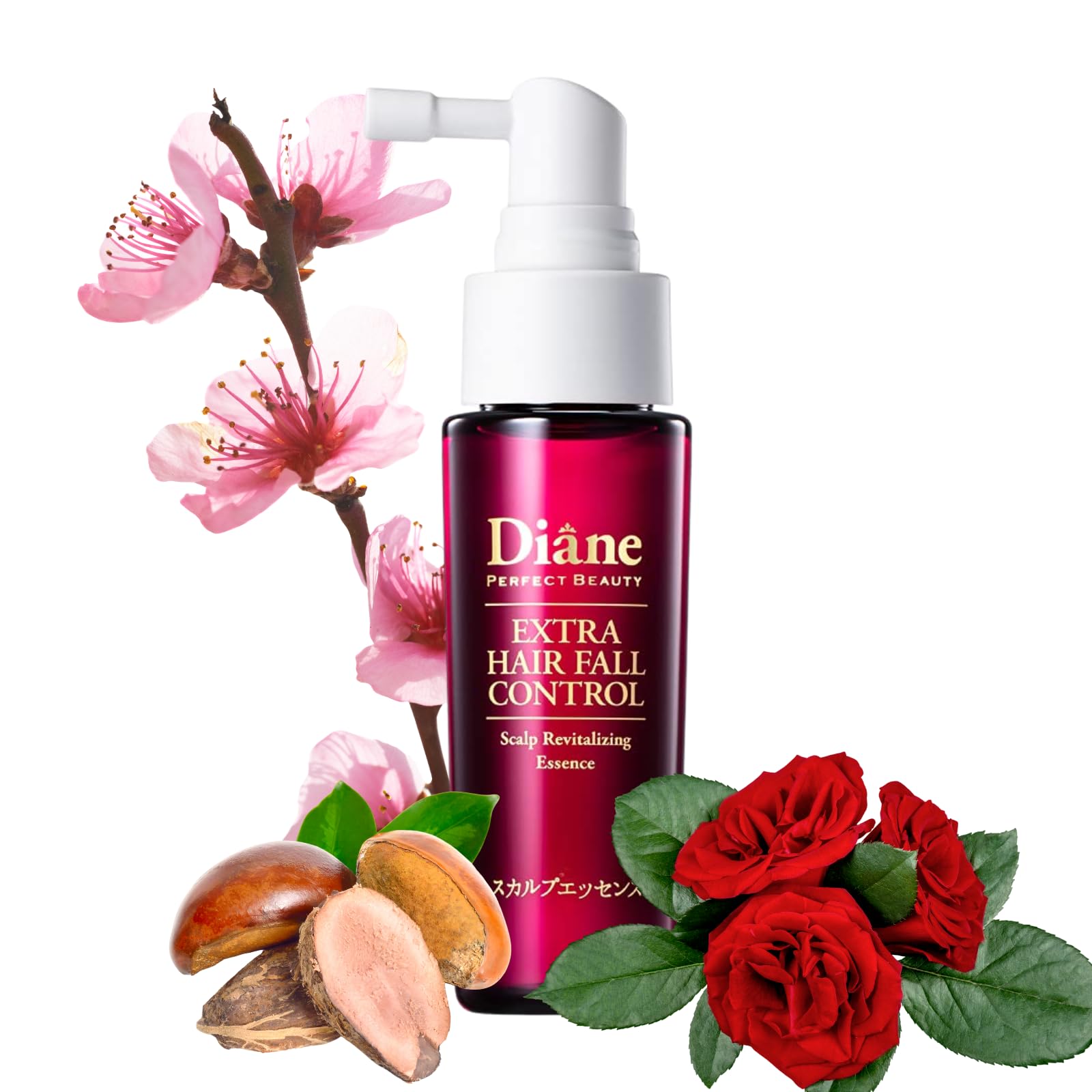 Moist Diane Thicker Fuller Hair Serum, Anti Hair Loss Serum & HAIR TREATMENT for Women & Men by Salicylic Acid, Keratin, Ginseng& Argan Oil, HAIR THICKENING SERUM from Japan 1.69Fl Oz HAIR FALL