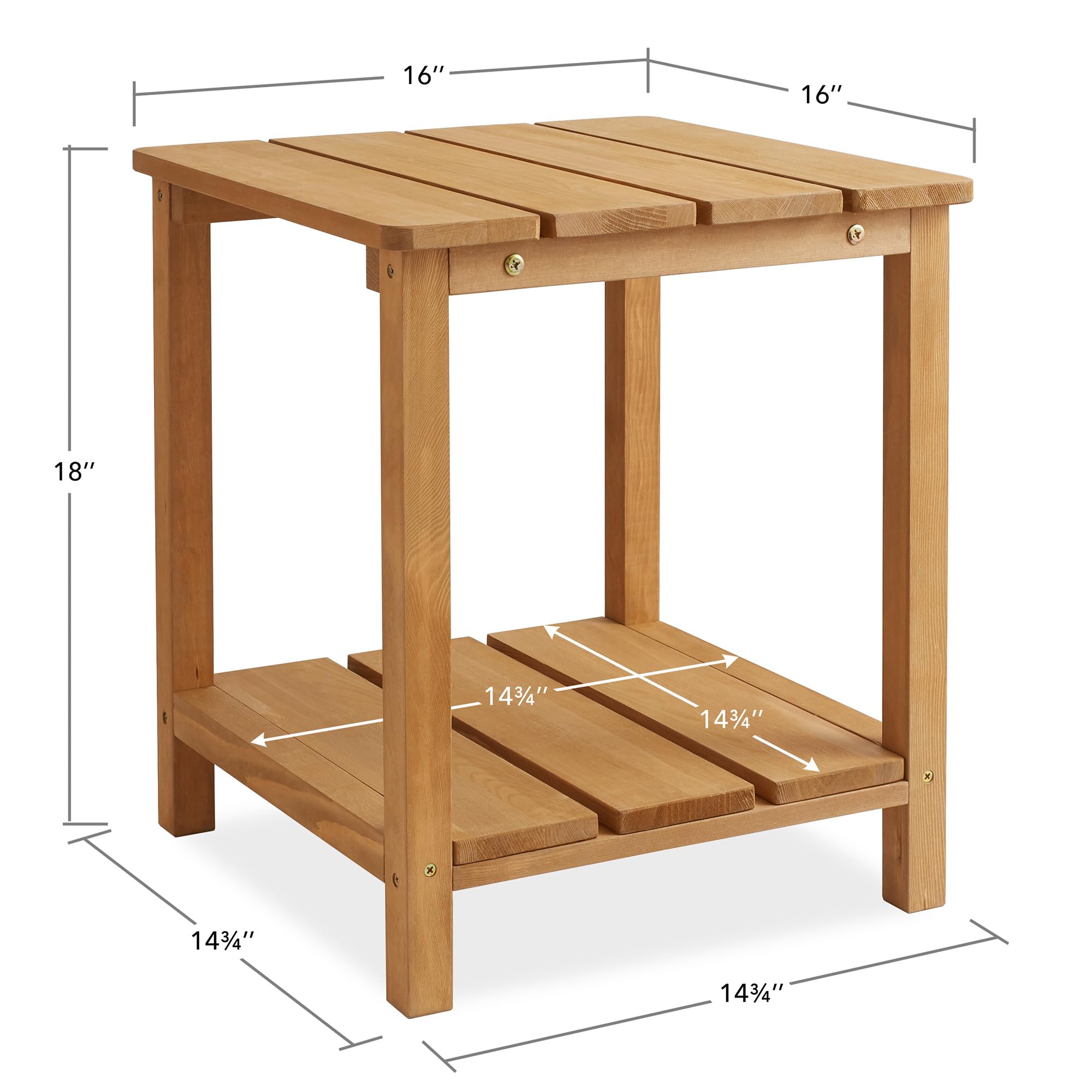 Amazon.com: Casafield Adirondack Side Table, Cedar Wood Outdoor