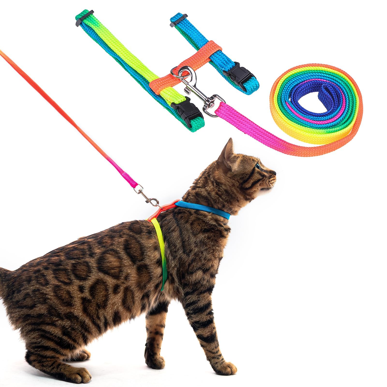 Amazon | PUPTECK 猫 ハーネス リードセット 猫用ハーネス 猫牽引
