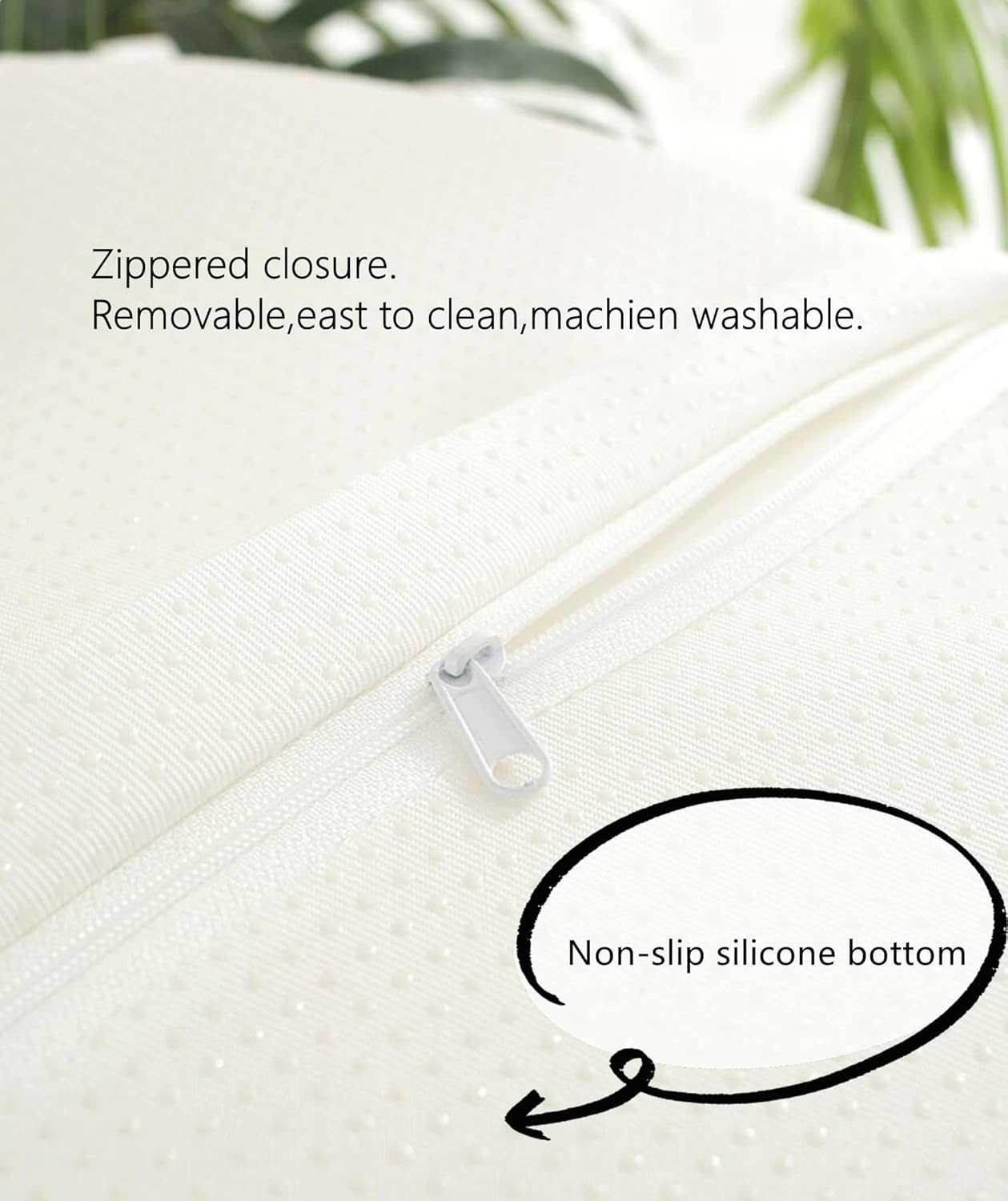 Bar Stool Cushions Round 18 Inch Memory Foam Seat Cushion Non Slip Cushion Cover Tatami Kitchen, Home, Office Chair Pads with Zipper Washable (18 inch, Green)