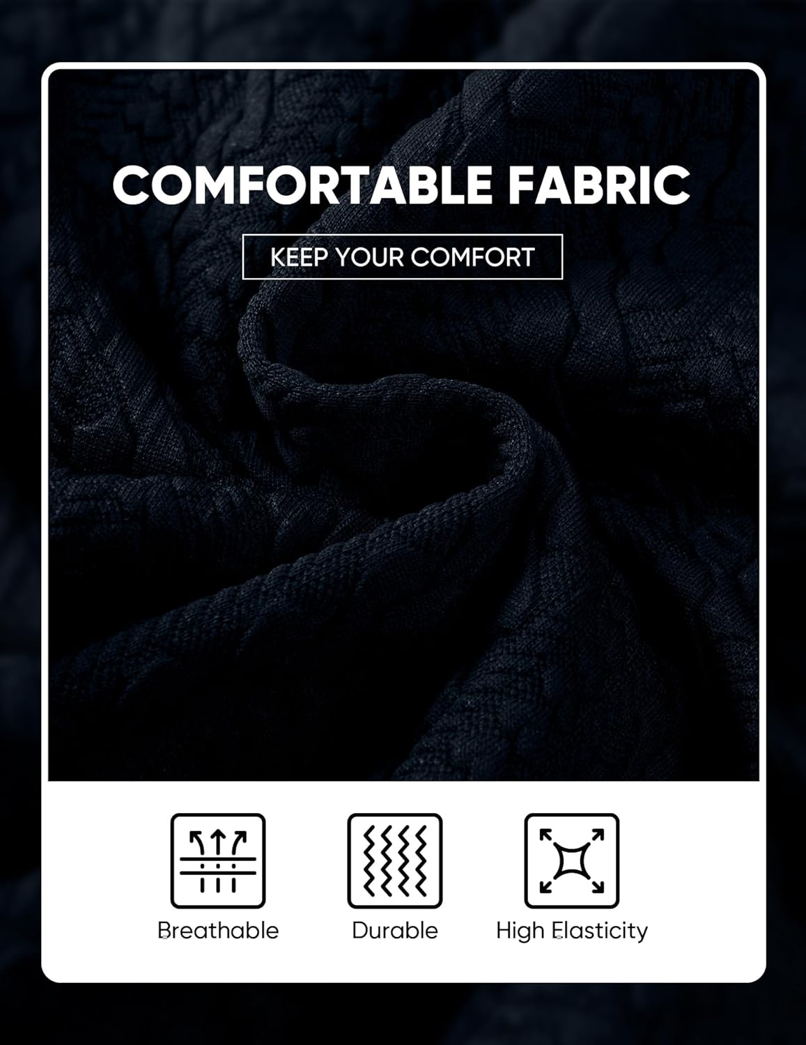 JMIERR Men's Casual Shorts 7.5 Inch Cable Knit Drawstring Elastic Waist Summer Beach Sweat Shorts for Lounge & Vacation - Image 5