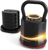 HXD-ERGO Kettlebell Ajustable 6-en-1 (3–18 kg), Poids Réglable Rapide, Large Poignée Ergonomique, Kettlebell Compacte pour Entraînement à Domicile - 1