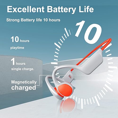 Miniatura 3 de Auriculares de conducción ósea, auriculares para correr, auriculares de entrenamiento, auriculares inalámbricos de oreja abierta, Bluetooth 5.3 con