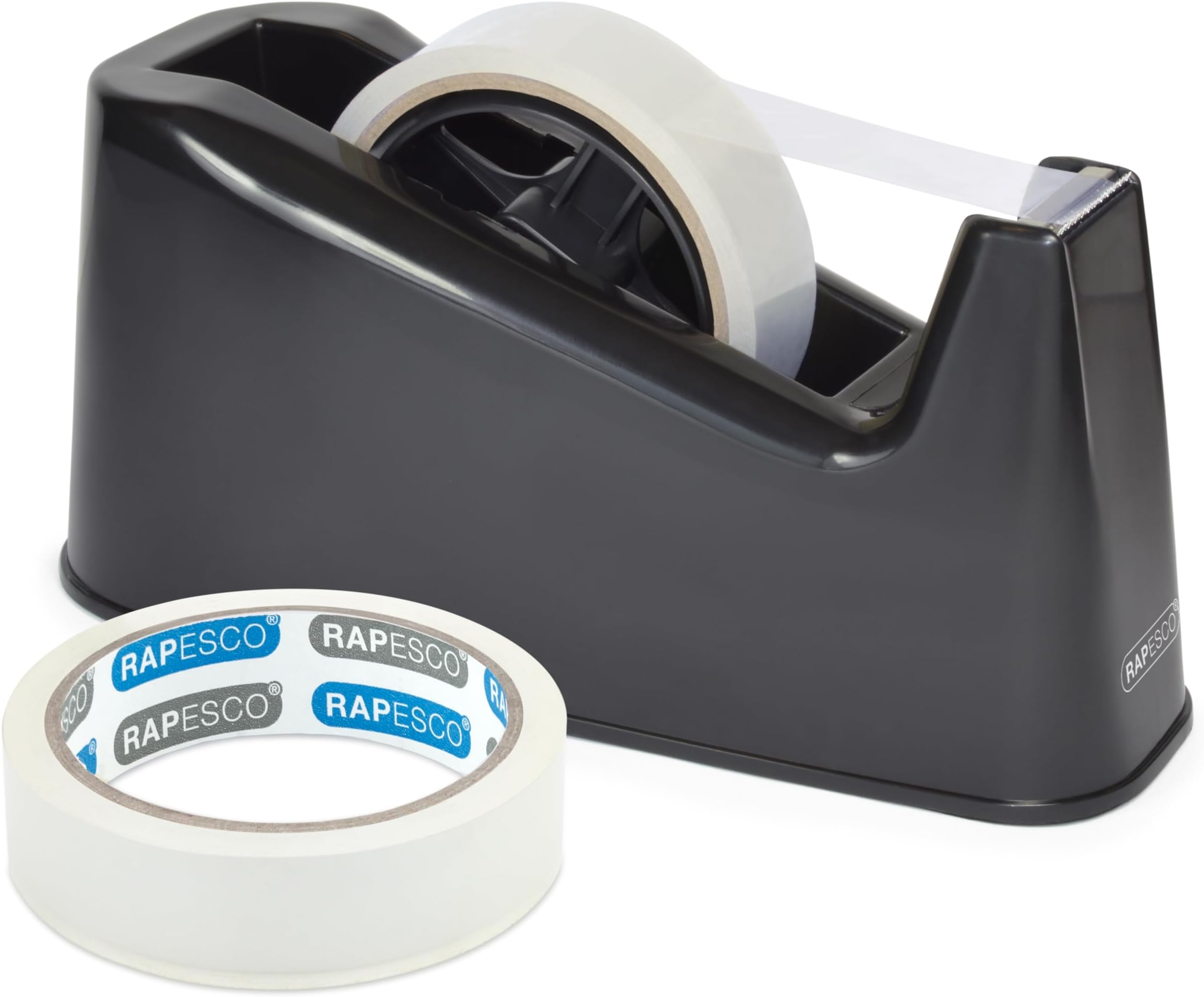 1540 500 Heavy Duty Tape Dispenser with 2 Tape Rolls, Black