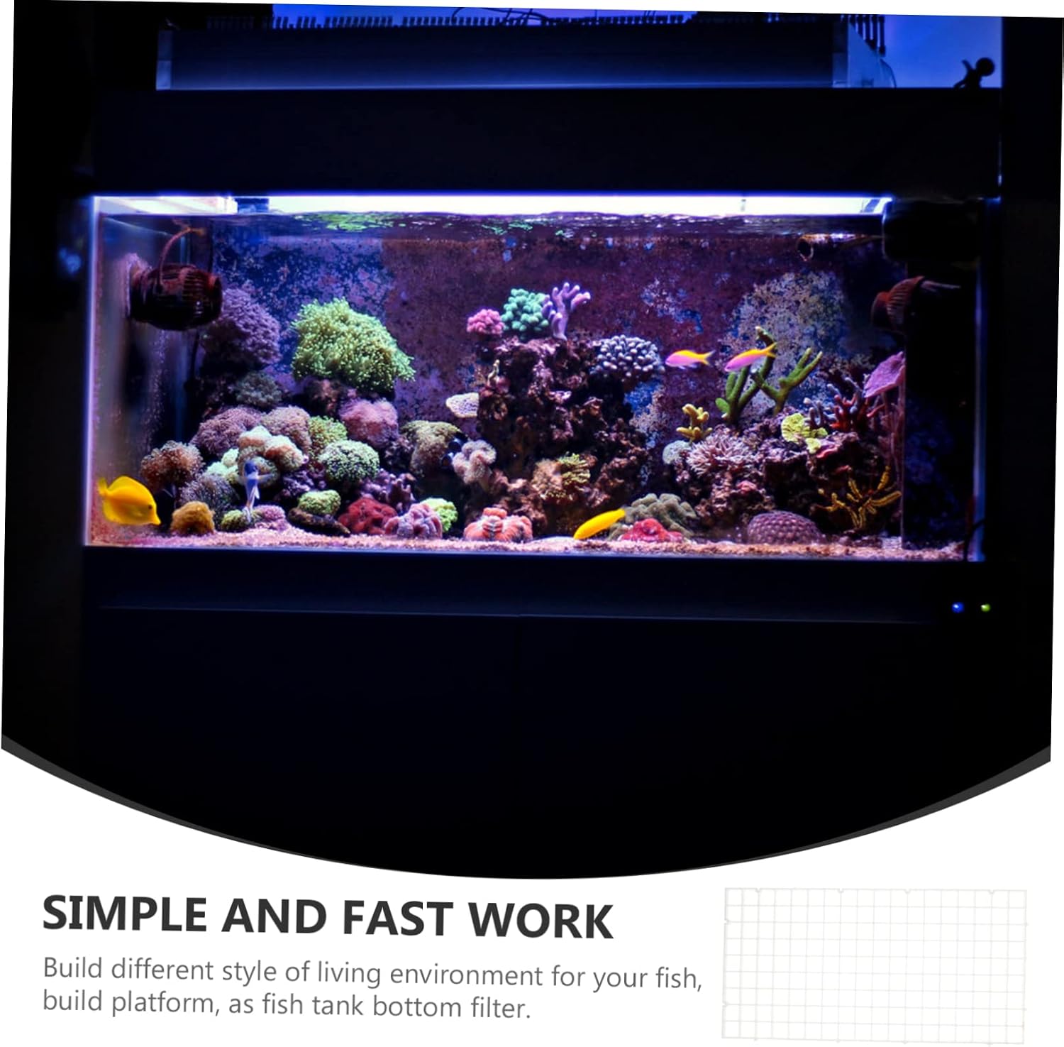 6pcs Fish Tank Isolation Divider Aquarium Dividers Fish Separator for Breeding Isolation