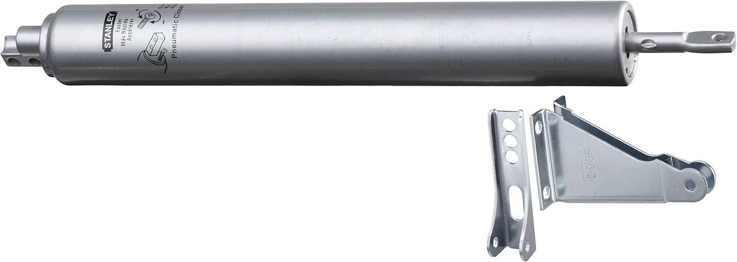 Stanley Hardware S176-533 CD1756 Light Duty Air-Controlled Door Closer in Clear Coated Aluminum