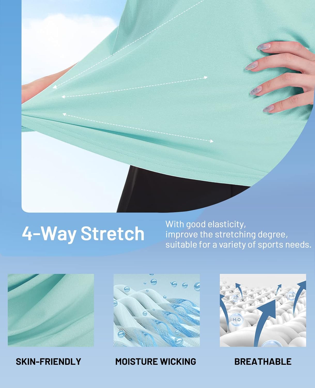 MIER Women's Golf Polo Shirts Collared V Neck Short Sleeve Tennis Shirt, Dry Fit, Moisture Wicking - Image 5