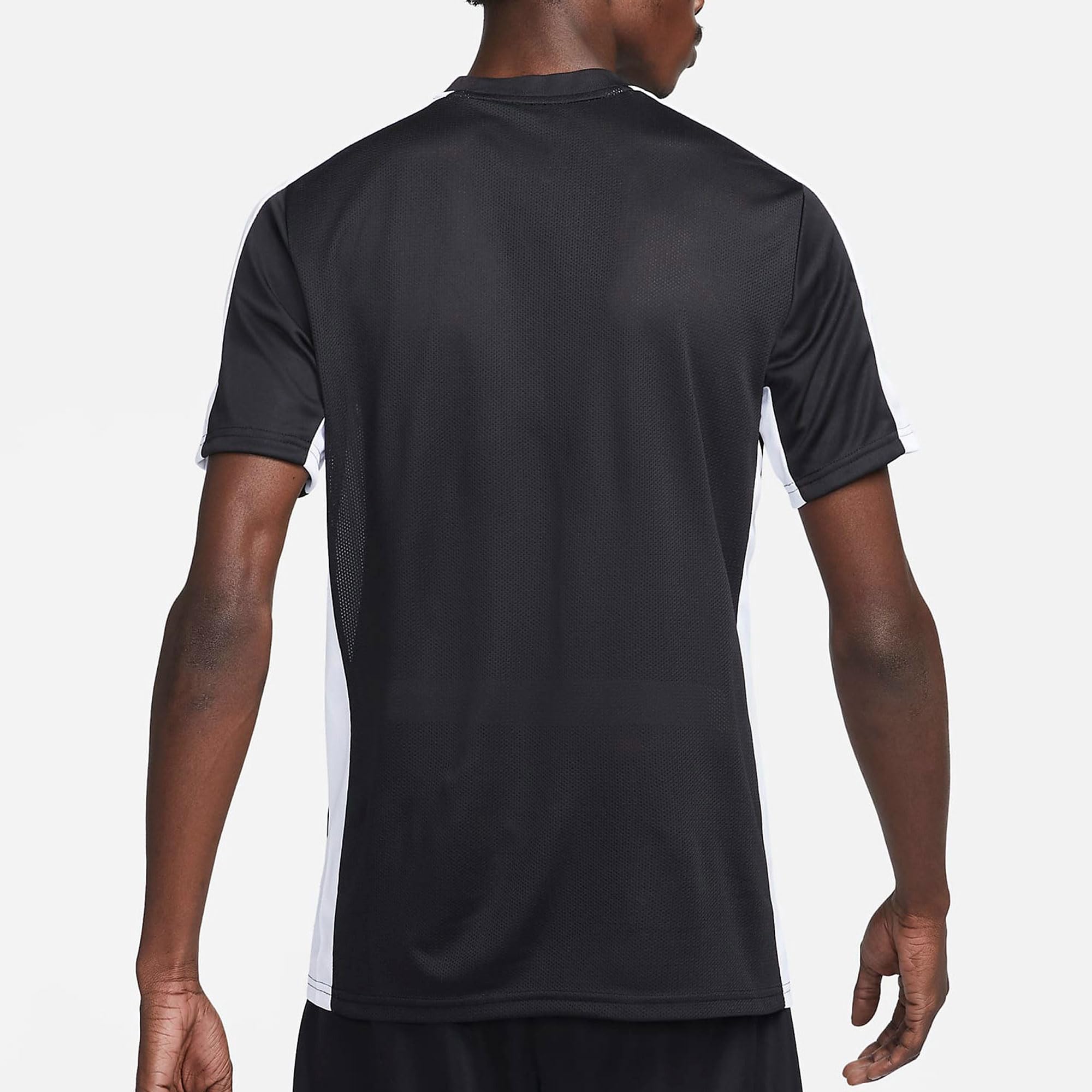 Nike Academy Men's Dri-FIT Short-Sleeve Soccer Top (Black/White/White, DV9750-010) Size XX-Large