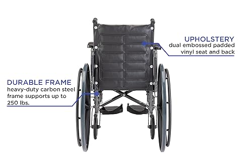 Miniatura 4 de Invacare Tracer EX2 Silla de ruedas para adultos plegable estándar de 16 pulgadas, reposapiés y brazos completos