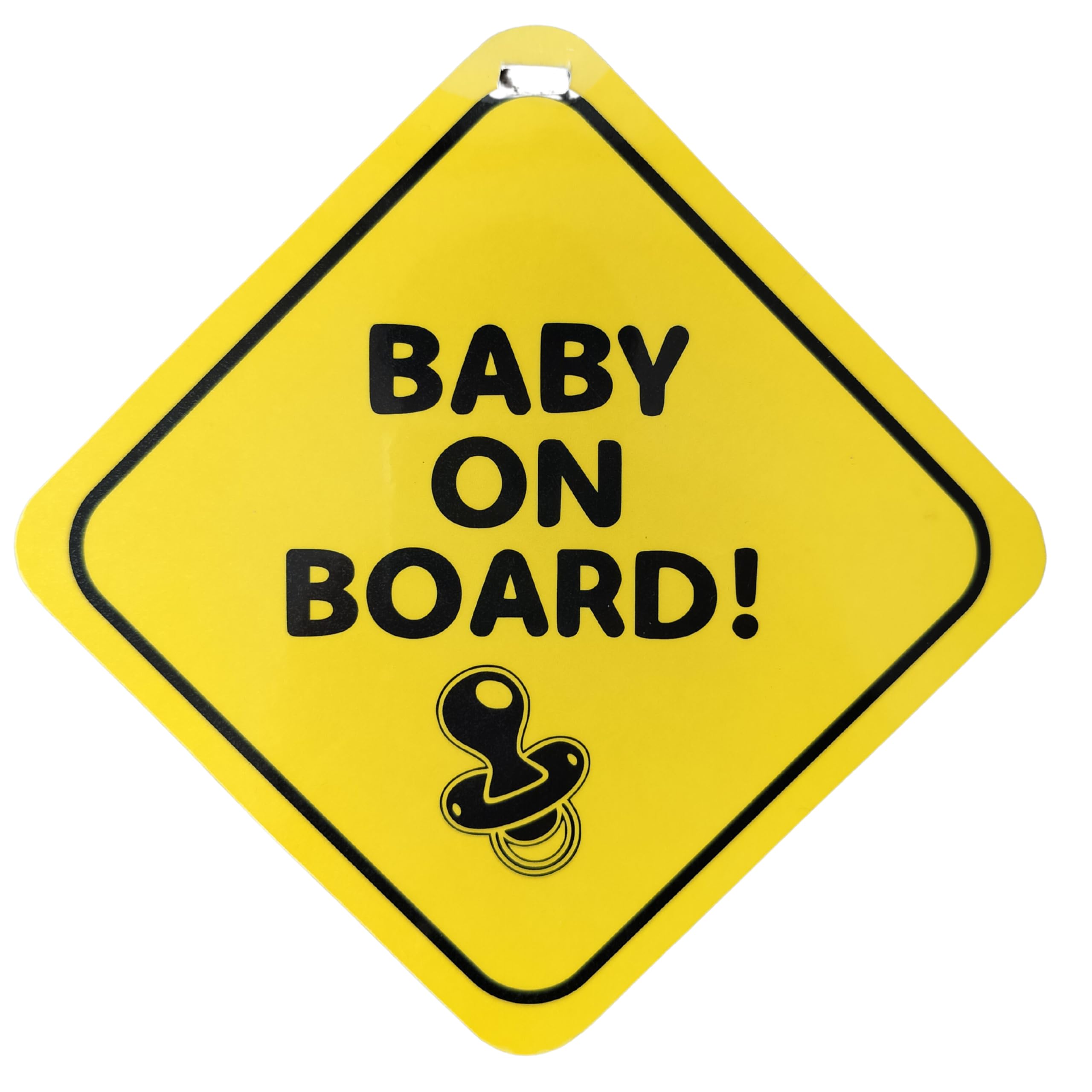 APAV Baby on Board, Kids Wall Sticker Sleeping Child | Baby Decal, Window Hanging Safety Sign - Yellow Color Size (6inch x 6inch)(Pack of 1) 1