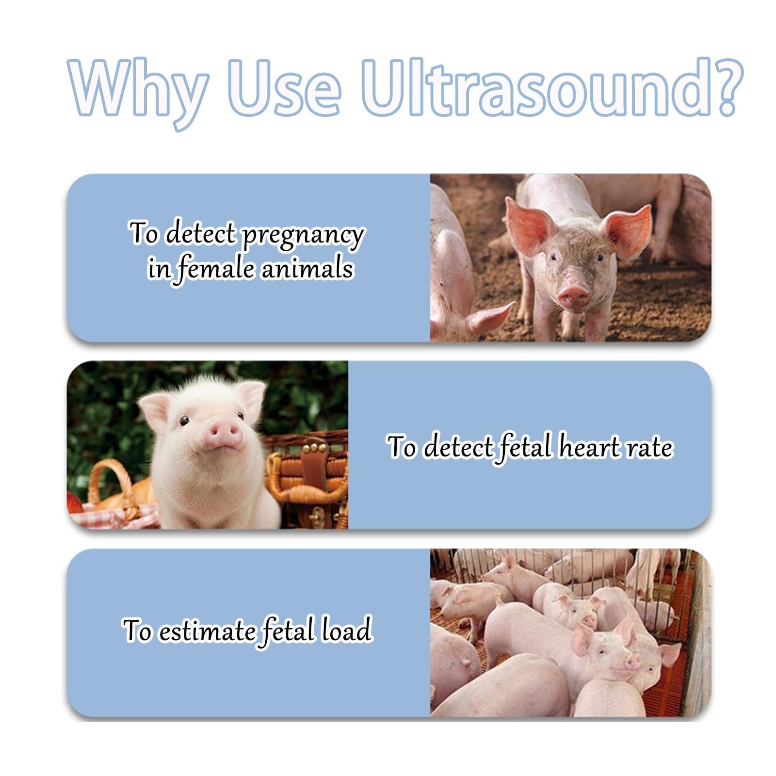 Analizzatore veterinario portatile a ultrasuoni con sonda impermeabile, 5 modalità di imaging, gamma dinamica 0 ~ 135 dB, profondità massima 2700 mm per diagnostica del bestiame e dell'animale