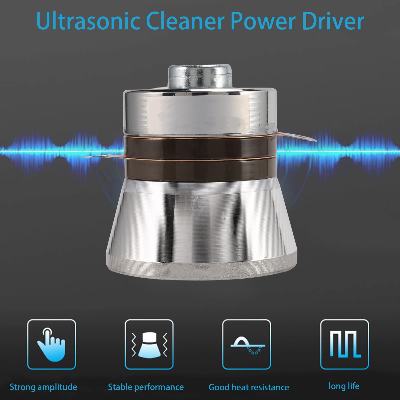 60W 40KHz Limpiador PiezoeléCtrico UltrasóNico Transductor de la Eficiencia de la ConversióN Componentes AcúSticos de Rendimiento