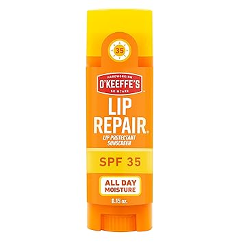 OKeeffes Lip Repair SPF 35 Lip Balm - Stick 1 Pack - Sun-Safe Moisturizer for Extremely Cracked, Dry Lips