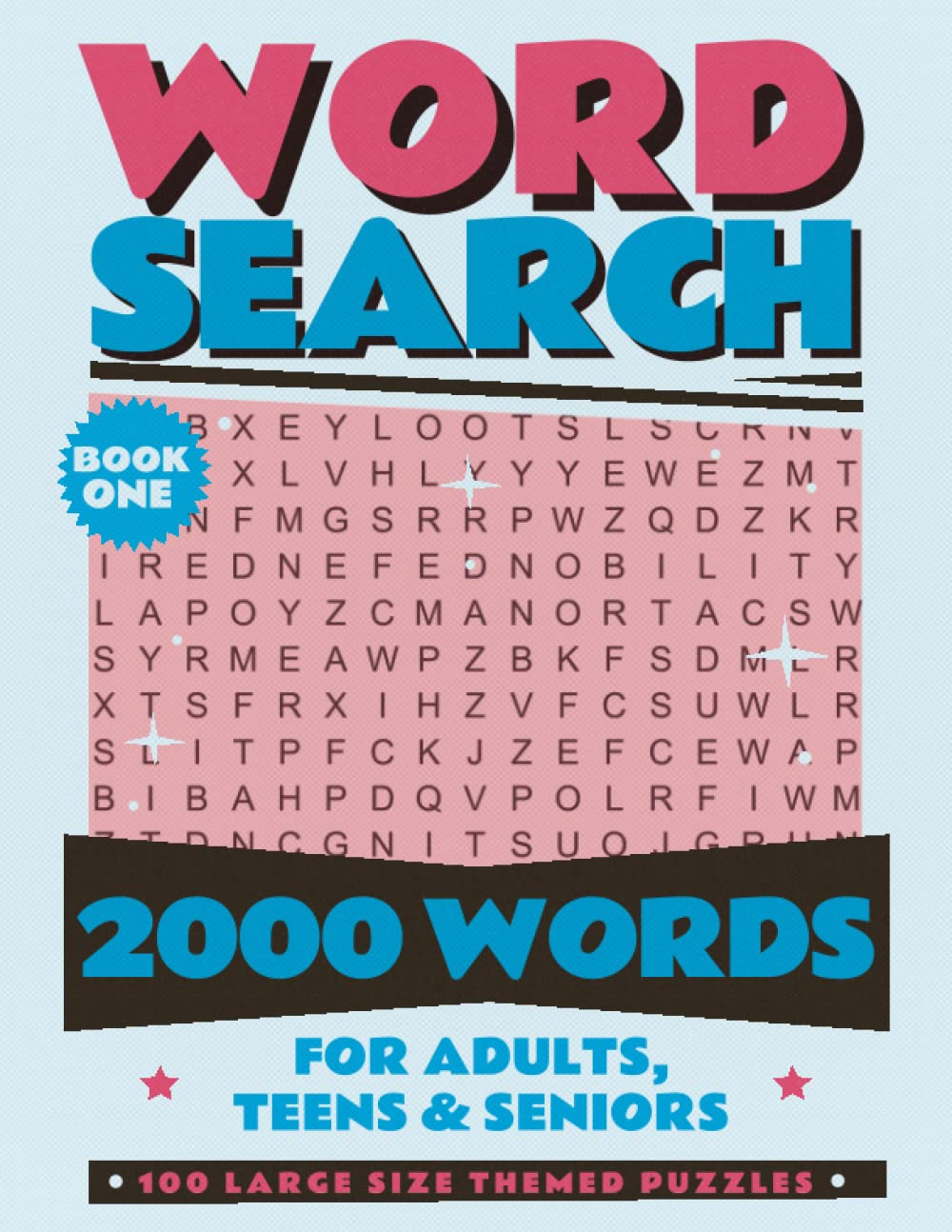 Word Search Book For Adults (2000 Words) Themed Puzzles: Large Print Word Find Games For Adults, Teens And Seniors