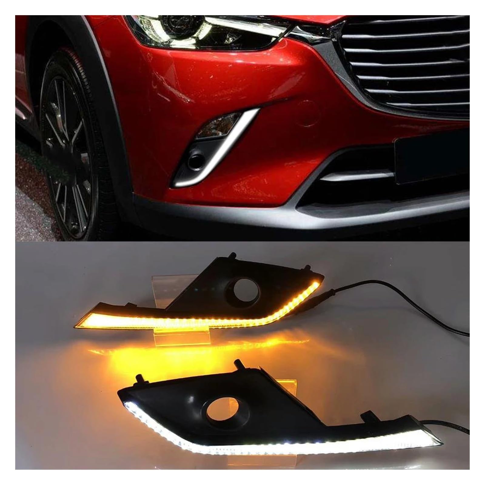 Amazon | マツダ用 CX-3 CX3 2015-2019 2020 車点滅 2 個車 DRL LED