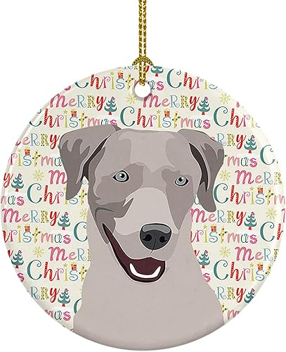 Miniatura 98 de Caroline's Treasures Adorno navideño de husky siberiano en blanco y negro #2 de cerámica para árbol de Navidad, decoración colgante para el hogar,