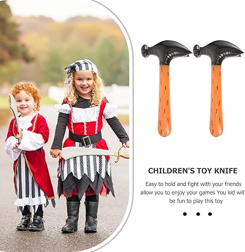 Miniatura 6 de 2 juguetes inflables de martillo, divertidos recuerdos de fiesta para niños, juego de piscina y bañera, decoraciones de mazo de neón para cumpleaños