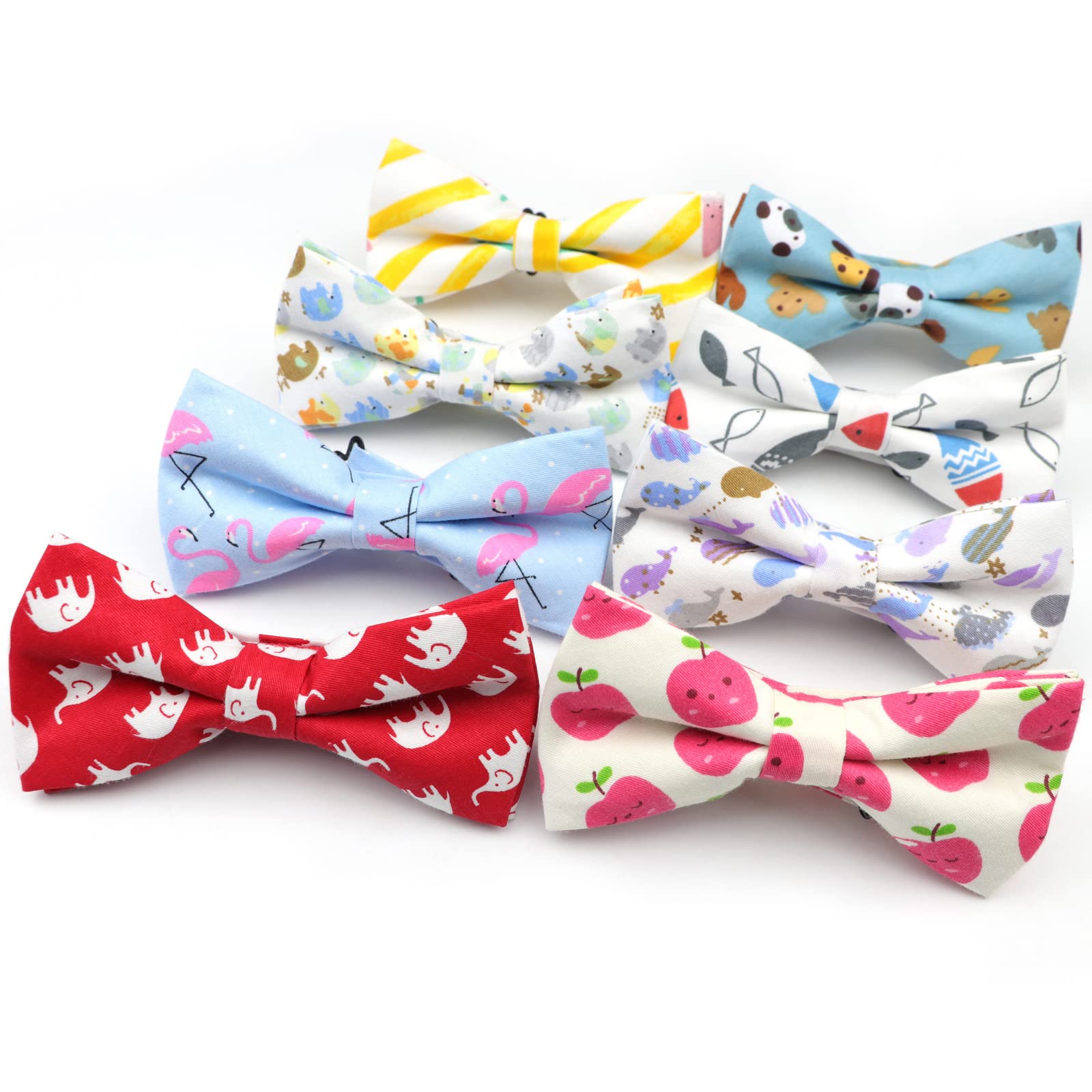 papillon già annodato, Papillon Cartone Animale Regolabile Camicie Casual Uomo Donna