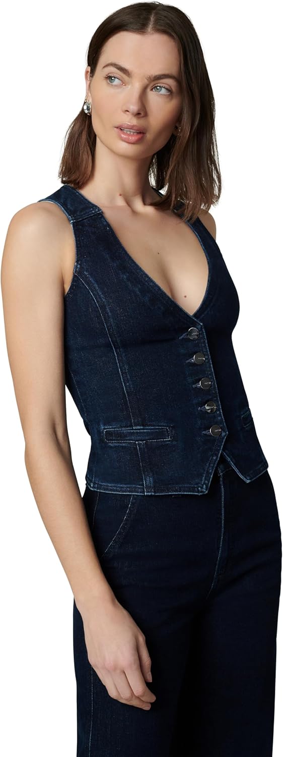 Joe's womens The Denim Waistcoat Sleeveless Vest