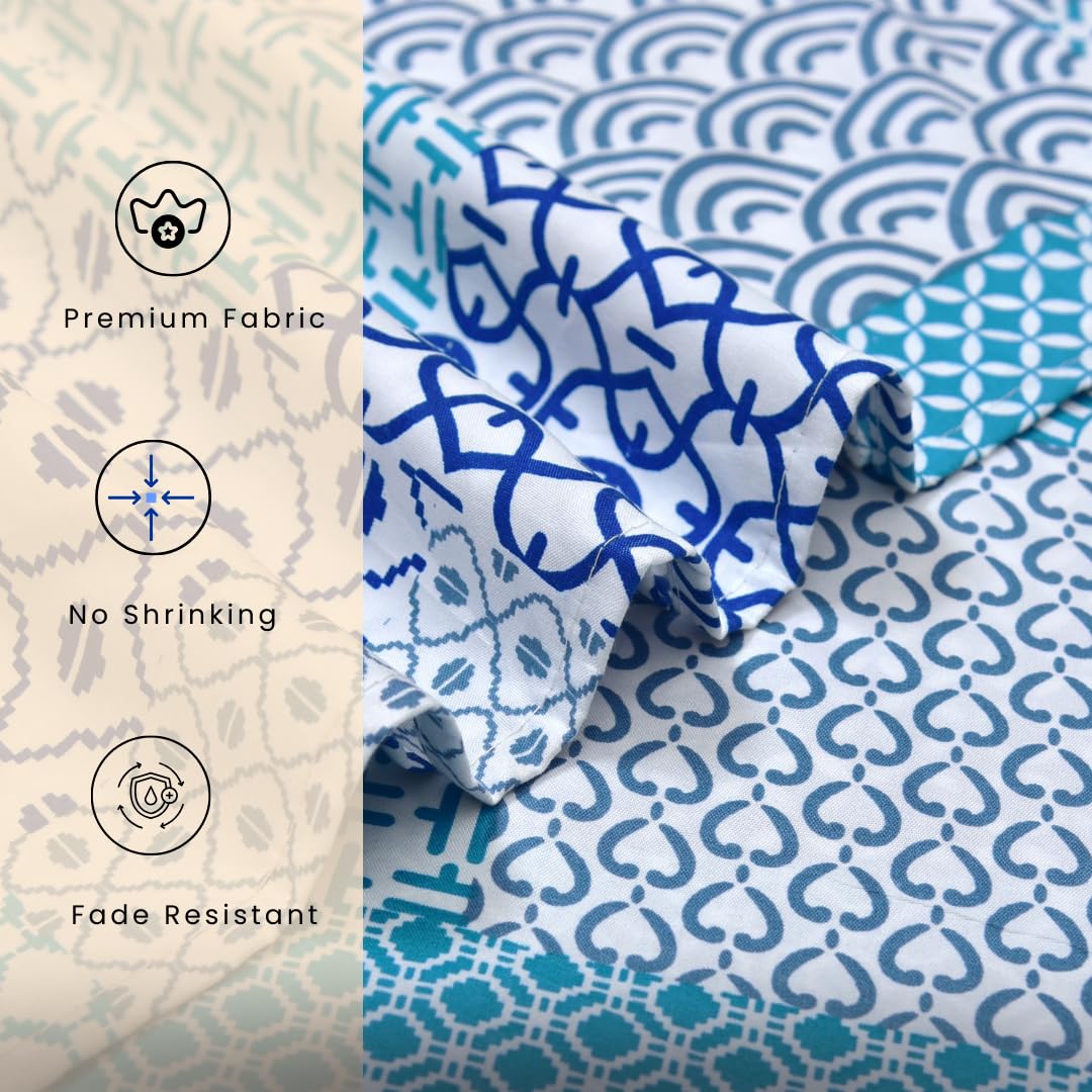 EverSoft Bedding 1PCS Floral Fitted Sheet Small Double Size Extra Deep 35cm Pocket 4ft Soft Breathable Printed Mattress Cover - Image 4