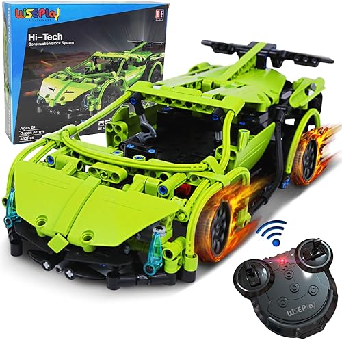 Miniatura 1 de WISEPLAY Kits de construcción de automóviles para adultos y niños, kits de modelos de autos coleccionables para adultos y niños, juego técnico a
