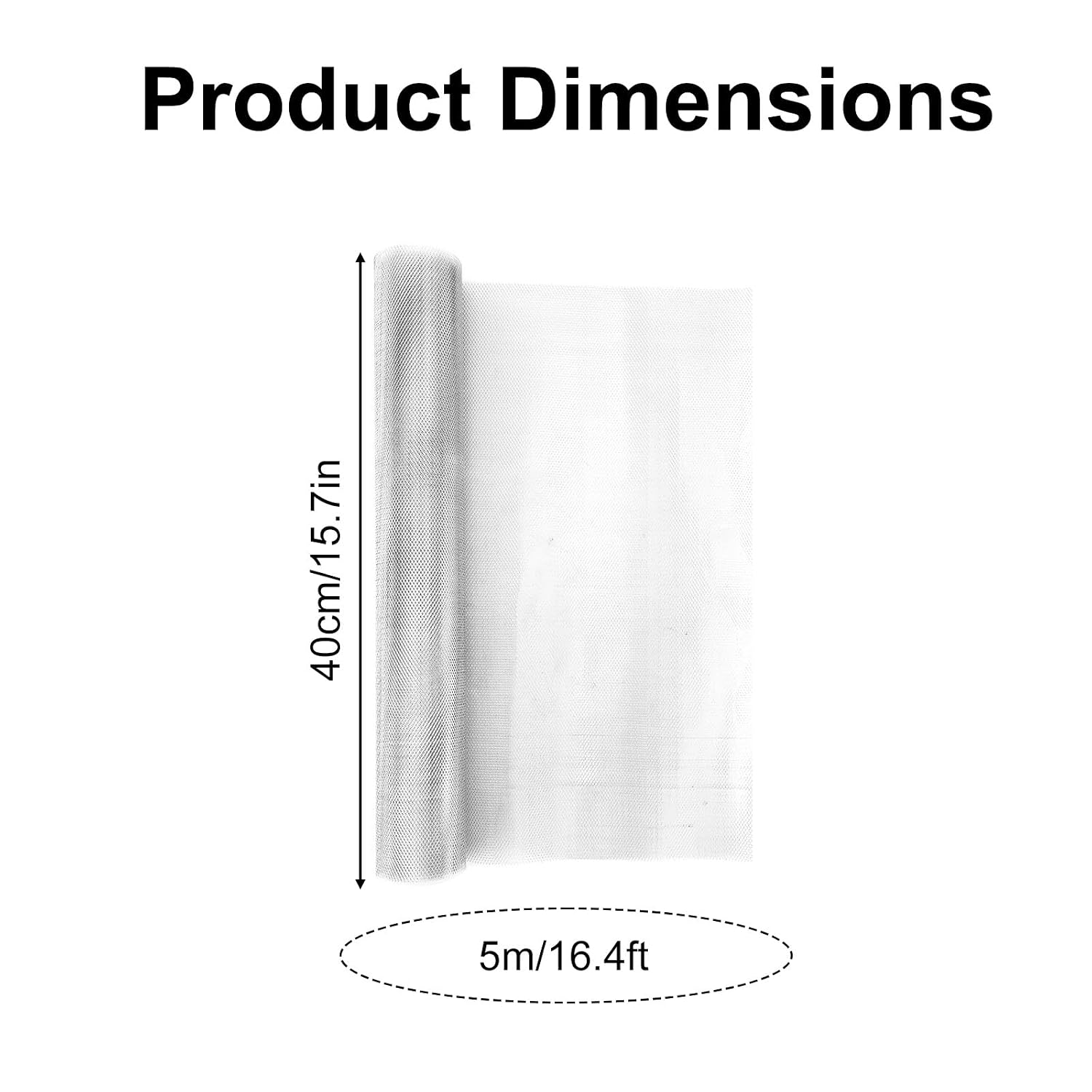 Aluminum Mesh for Sculpting, 16.4ftx15.7in/5mx40cm Moldable Craft Mesh Roll for DIY Sculpture Home Decor Garden Art