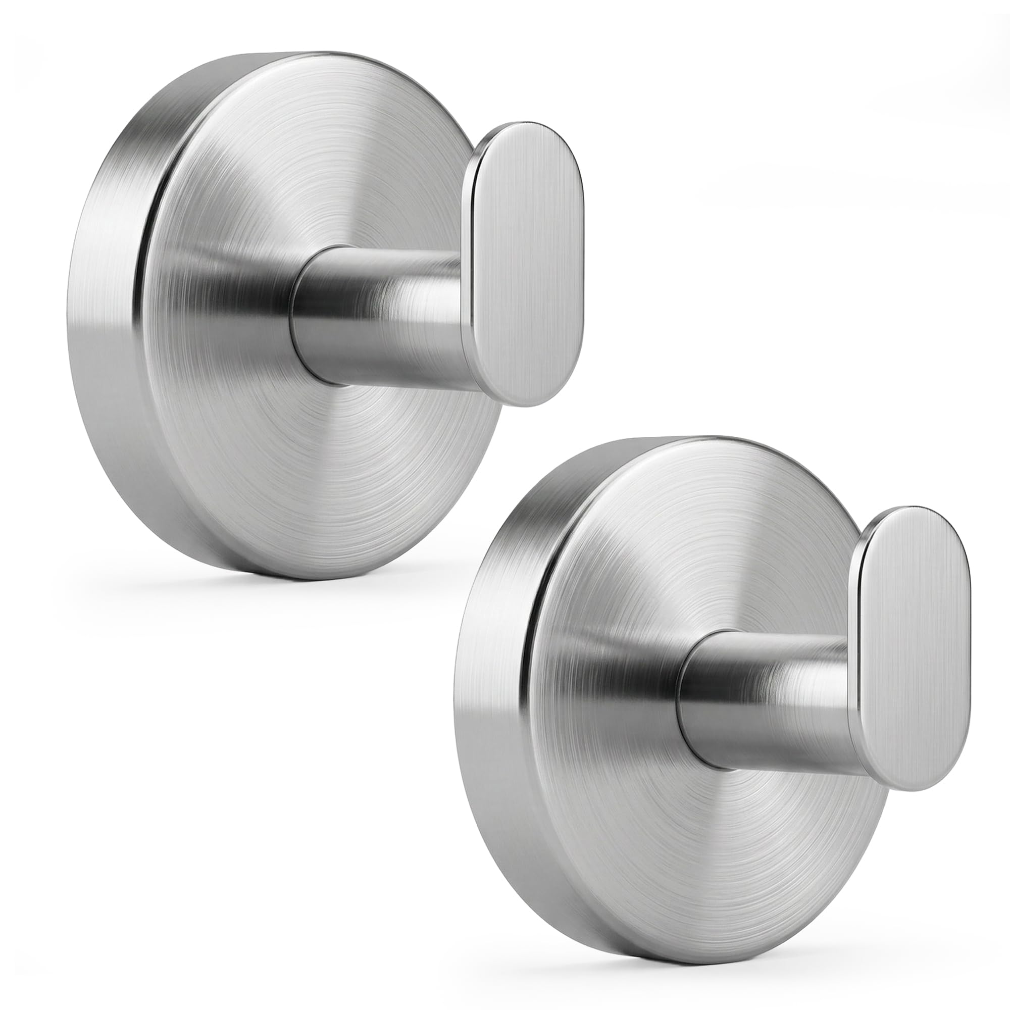 2 Toalleros de baño sin Taladro de Acero Inoxidable – Colgador Ventosa Resistente hasta 8 kg – Ideal Accesorios baño sin Taladro y Accesorios Cocina