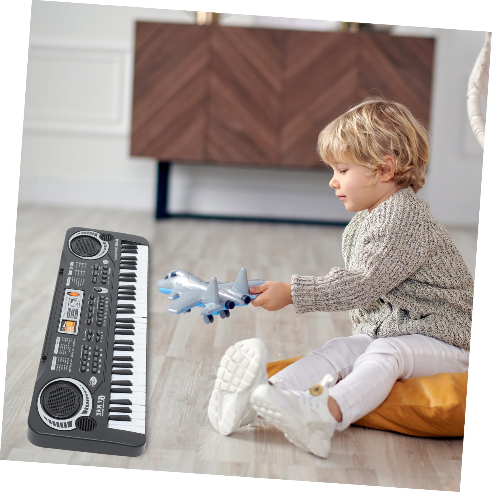 61 Piano Musical Éducatif Électronique Touches Jouet pour Garçon, et Filles