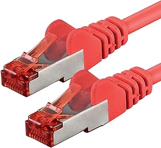 1aTTack 7682818-GB - Cable de red SFTP con conectores RJ45 (doble apantallamiento, cat. 6, 5m), color rojo