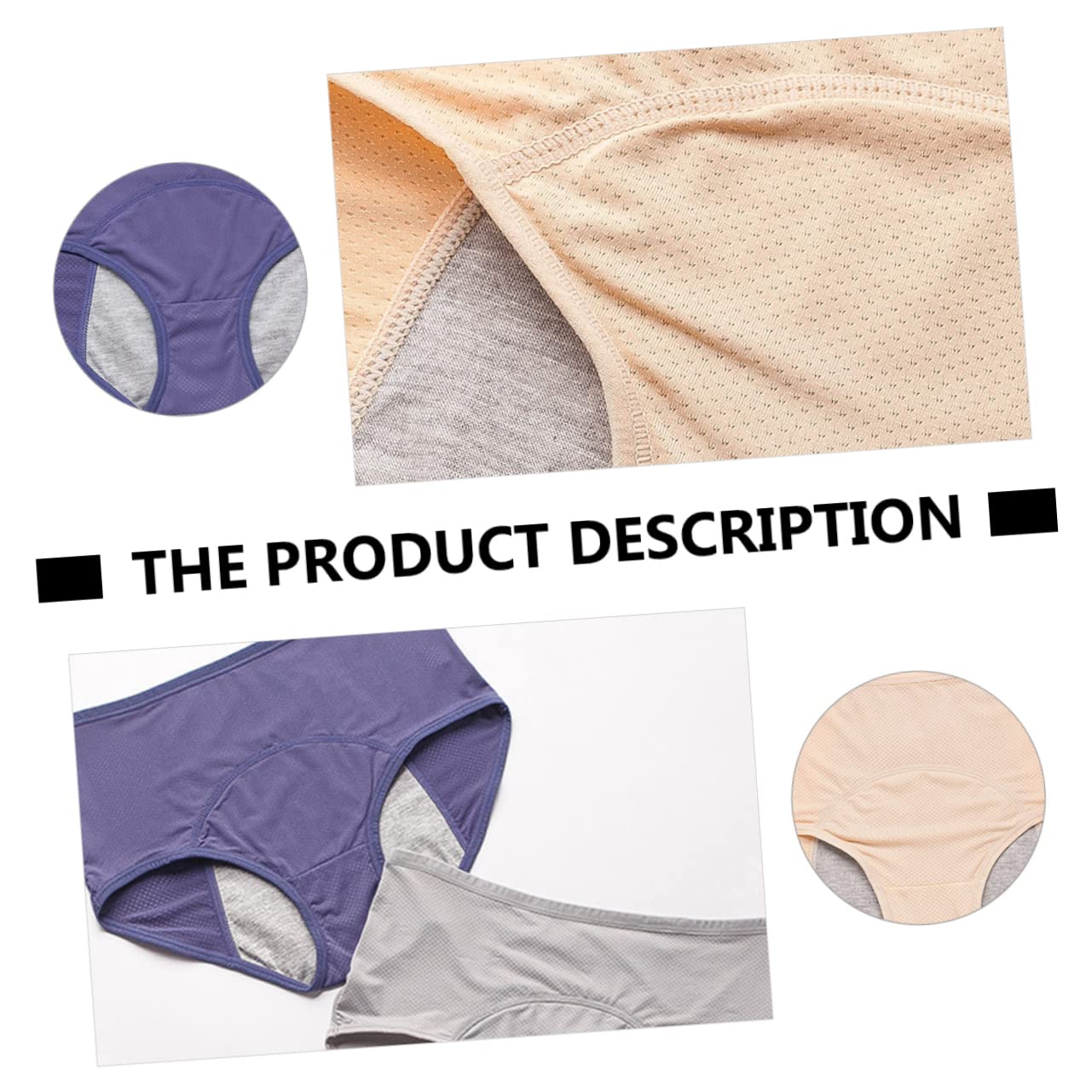 Bragas Menstruales Antifugas Mujer Talla L-3xl Pack 4 Nylon