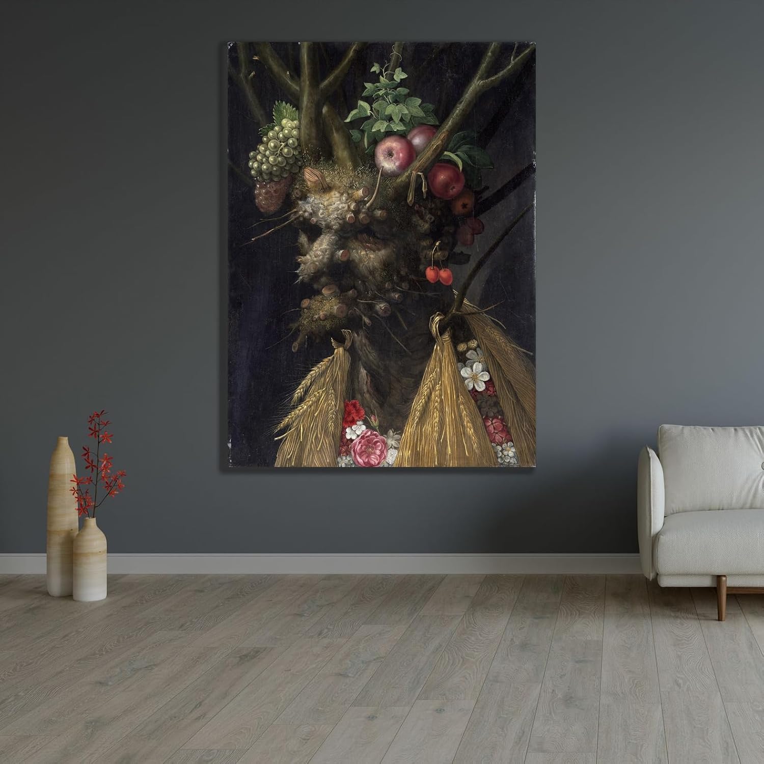 ArtDirect Four Seasons in One Head (C. 1590) Unframed Art Print Giclee Poster by Giuseppe Arcimboldo - Ready for Framing with Customization Sizes 7x10, 10x14, 15x20, 24x33, 35x48 and 44x60 inches
