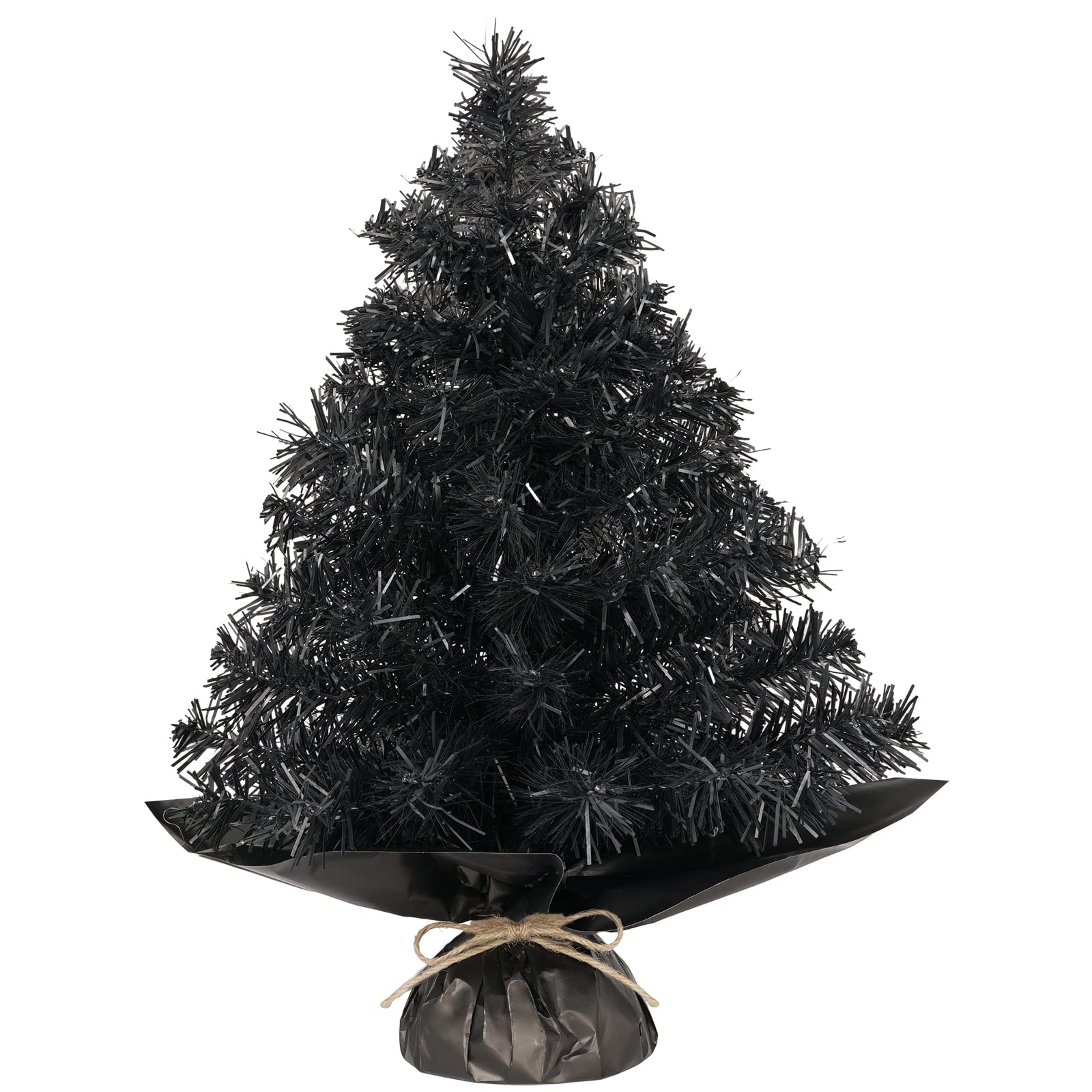 XmasExp 20" Tabletop Mini Tree Set with Light, Star Treetop,Ornaments Balls,Bells and Pine Cones