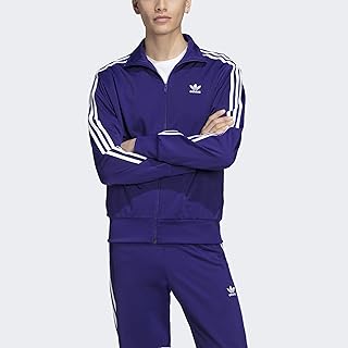 adidas originals three stripe track jacket in blue