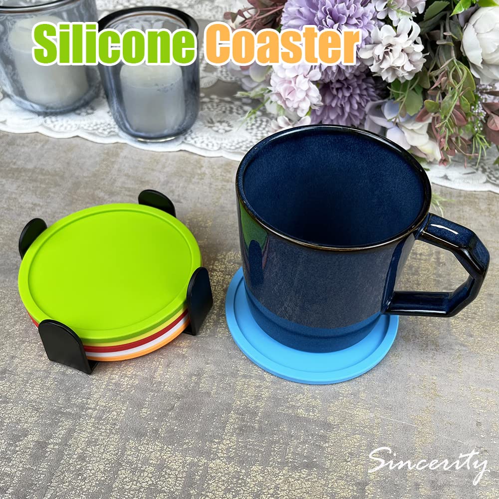 Sourcing Map Lot De 6 Dessous De Verre Carrés En Similicuir