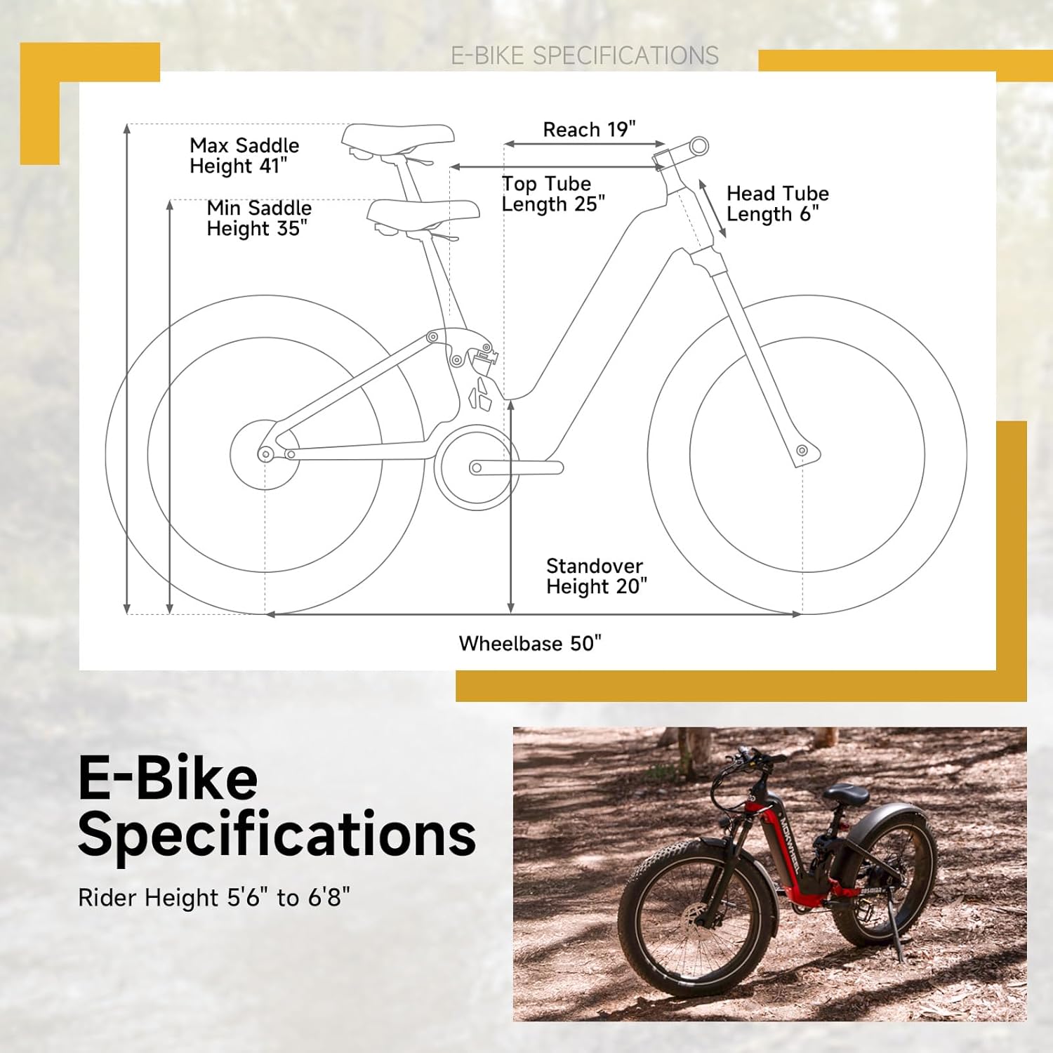 MOKWHEEL Electric Bike for Adults 1300W, Full Suspension Electric Mountain Bike, Compatible with Inverter, SHM 10-Speed Torque Sensor Ebike, 26'' Fat Tire Ebike, 48V 19.6AH ElectricBike with 80 Miles