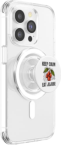 Vista 9 de Keep Calm Eat Jujube Vintage Grunge Jujube Lover PopSockets Standard PopGrip