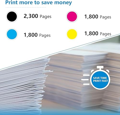 Miniatura 3 de Cartuchos de tinta de alto rendimiento 952XL (paquete de 5, 2 negro1 cian1 magenta1 amarillo) compatibles con HP 952 952XL repuesto de tinta para HP