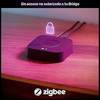 Vista 5 de Philips Hue Bridge Pro, concentrador de luz inteligente, inalámbrico, cifrado avanzado, soporta más de 150 luces y más de 50 accesorios, funciona