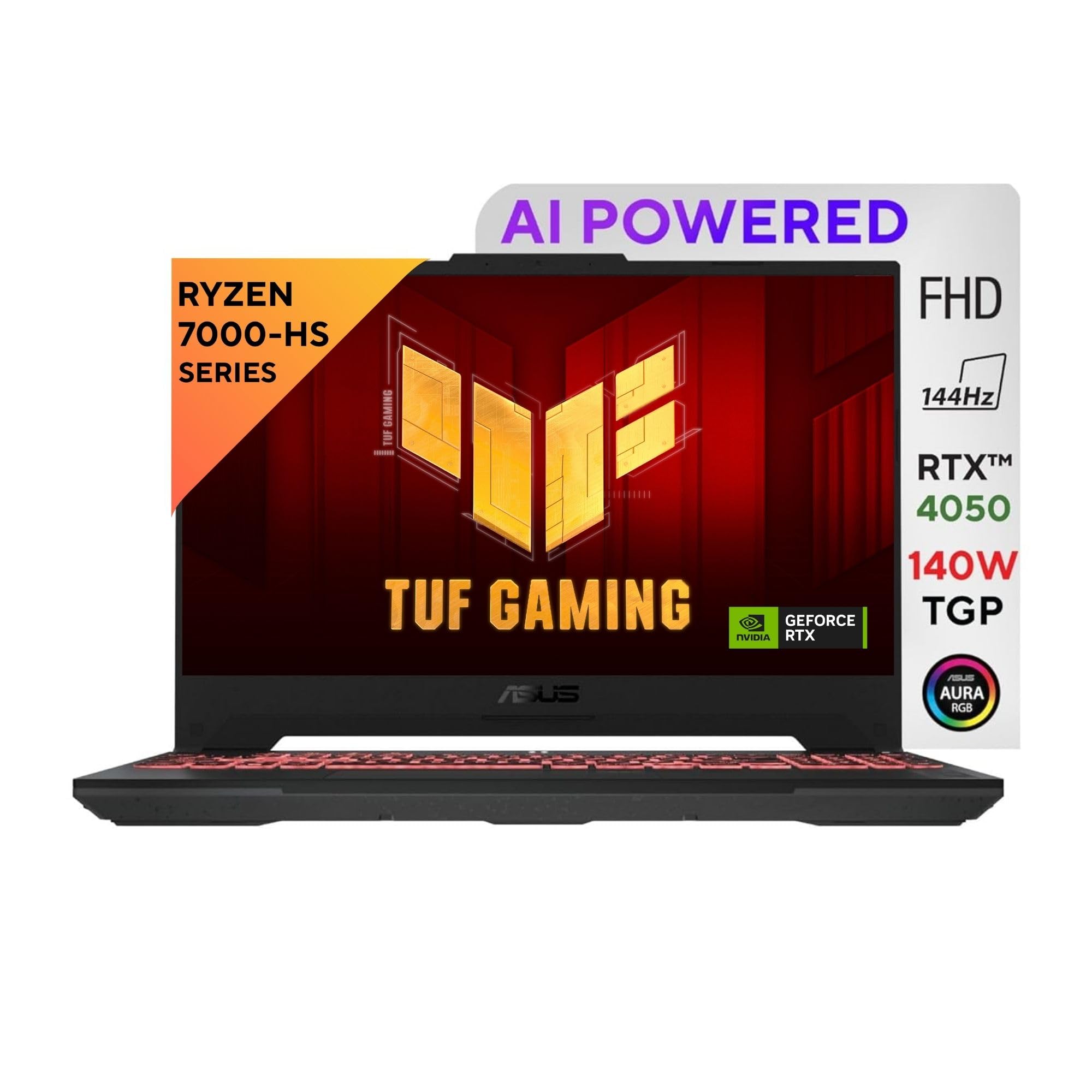 ASUS TUF Gaming A15 (2023) 90WHr Battery, AMD Ryzen 7 7735HS AI Powered, 15.6" FHD 144Hz, 6GB RTX 4050, Gaming Laptop (16GB/512GB SSD/Windows 11//1-Zone RGB/Gray/2.20 Kg), FA577NU-LP082W (B0C4TV9XG1) Amazon Price History, Amazon Price Tracker