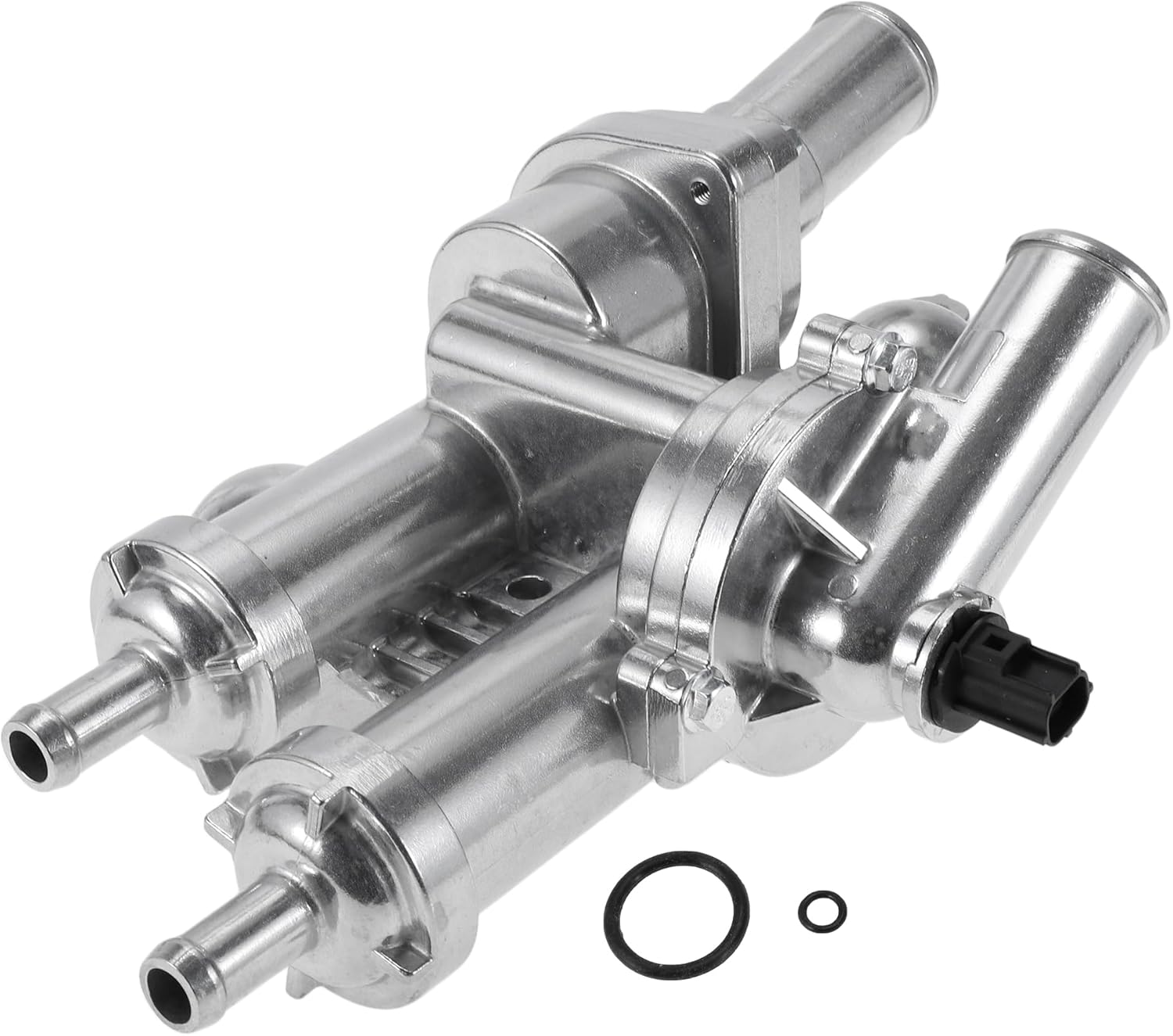 Upgraded Aluminum Thermostat Housing Assembly for Dodge Journey 2009-2020 L4 2.4L for Jeep Compass 2009-2017 Coolant Thermostat for Chrysler 200 2011-2014 Replace No.68003582AB