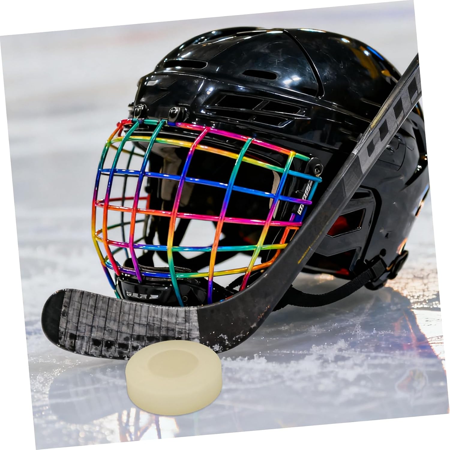 6pcs PVC Hockey Pucks for Training Solid Ice Hockey Balls for Practice and Competition Skill Improvement Outdoor and Indoor Sports Accessories