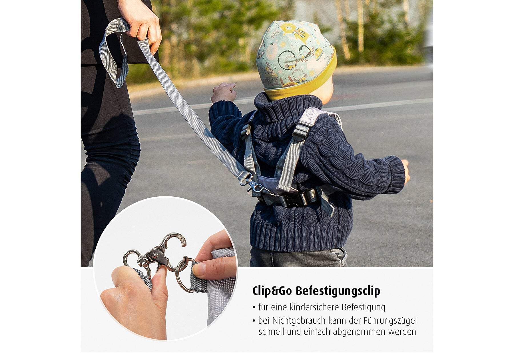 reer TravelKid Go dziecięcy pas biegowy i ochronny, smycz bezpieczeństwa i pas do biegania dla niemowląt i dzieci