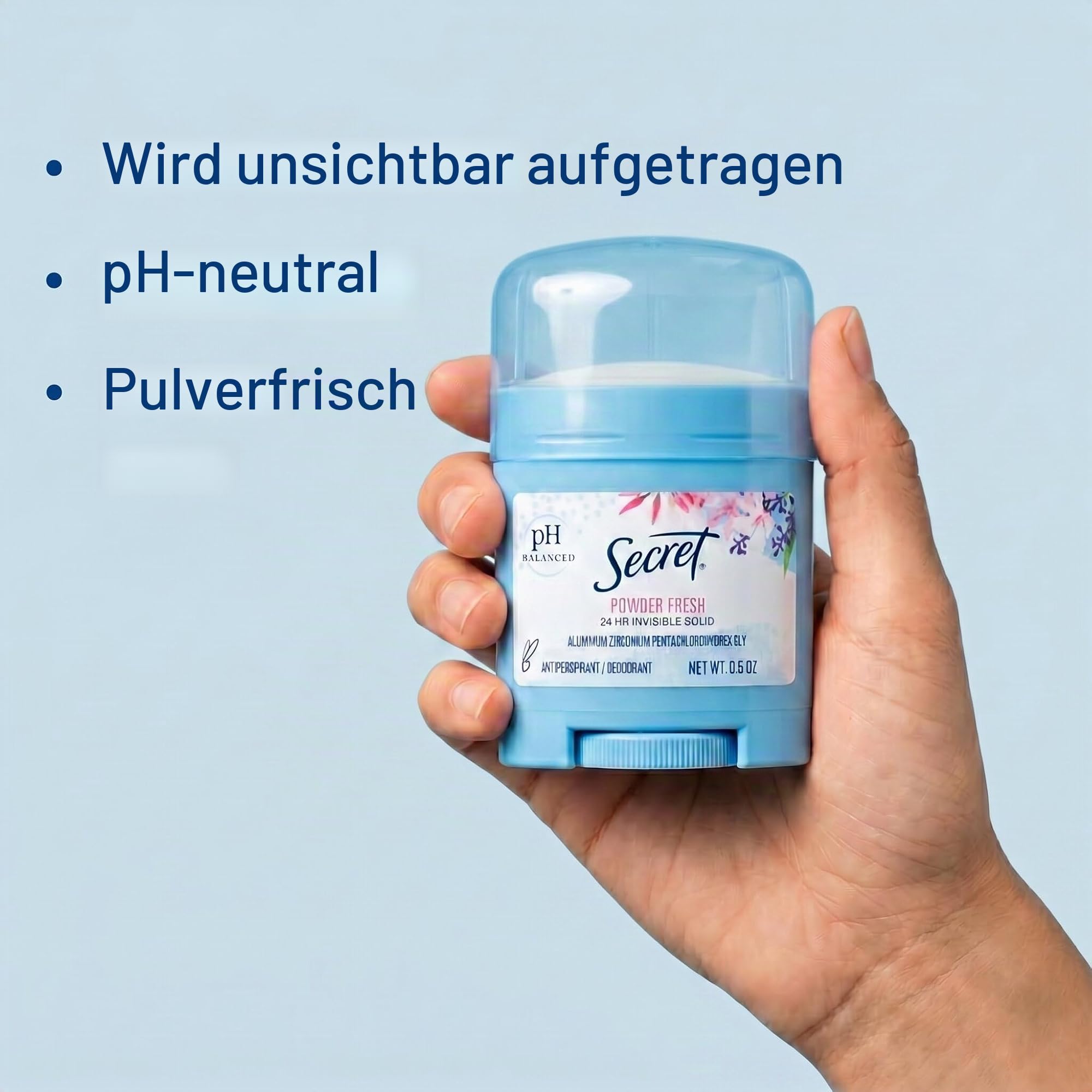 24 Stück – Secret Powder Fresh Deo 0,5 Oz Stick Invisible Solid Antitranspirant/