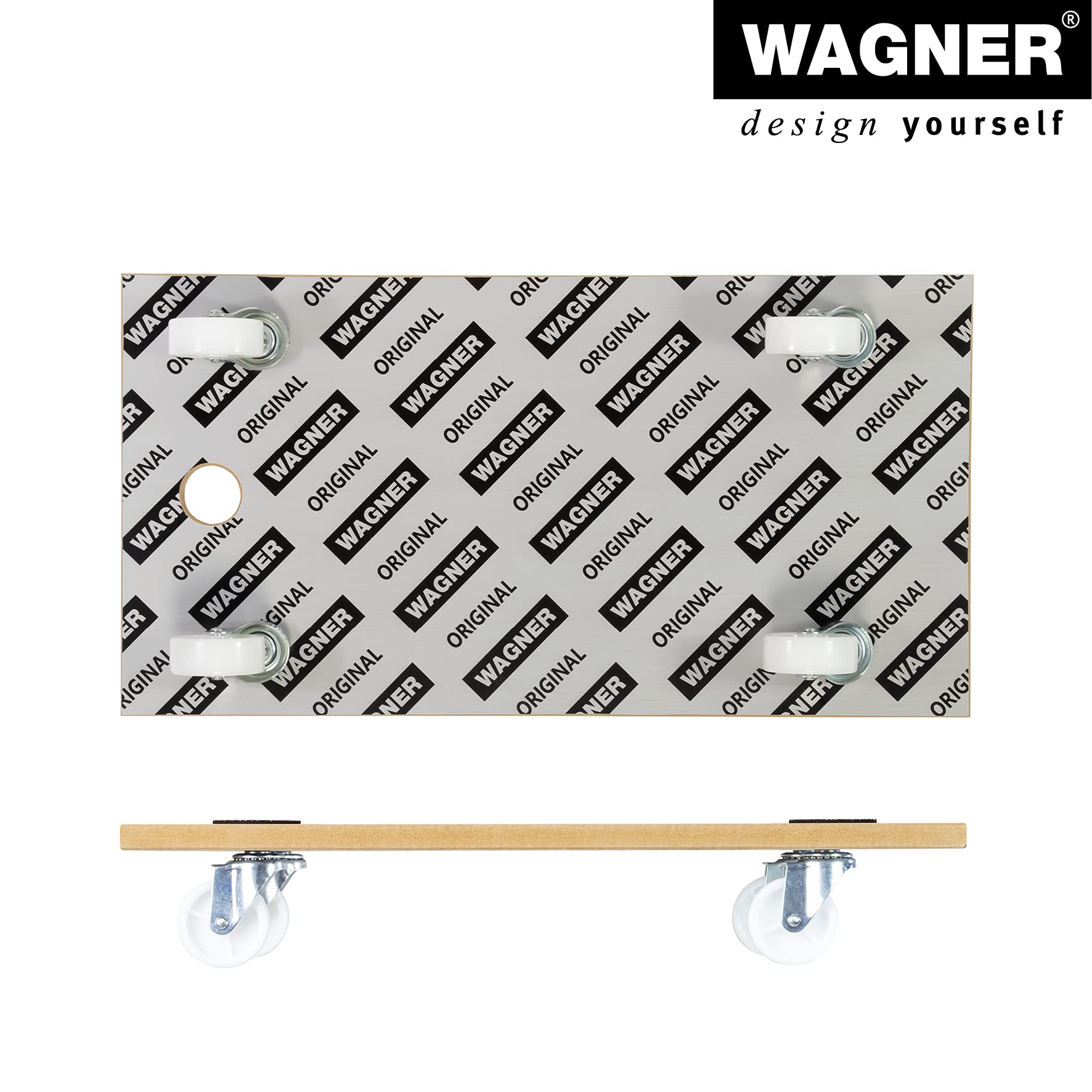 WAGNER Pomoc transportowa MM 1319 I 57,5 x 30 x 10 cm – nośność 200 kg – specjalna powłoka I podkładki antypoślizgowe I najlepsza mobilność I łatwa w pielęgnacji I wytrzymała i wytrzymała – 20131901