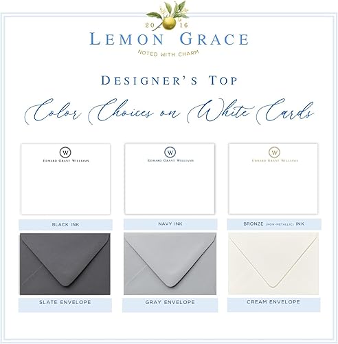 Miniatura 3 de Co AS-1805 - Juego de papelería para hombre, tarjetas de notas personalizadas con sobres, tarjetas personalizadas, papelería profesional, AS-1805